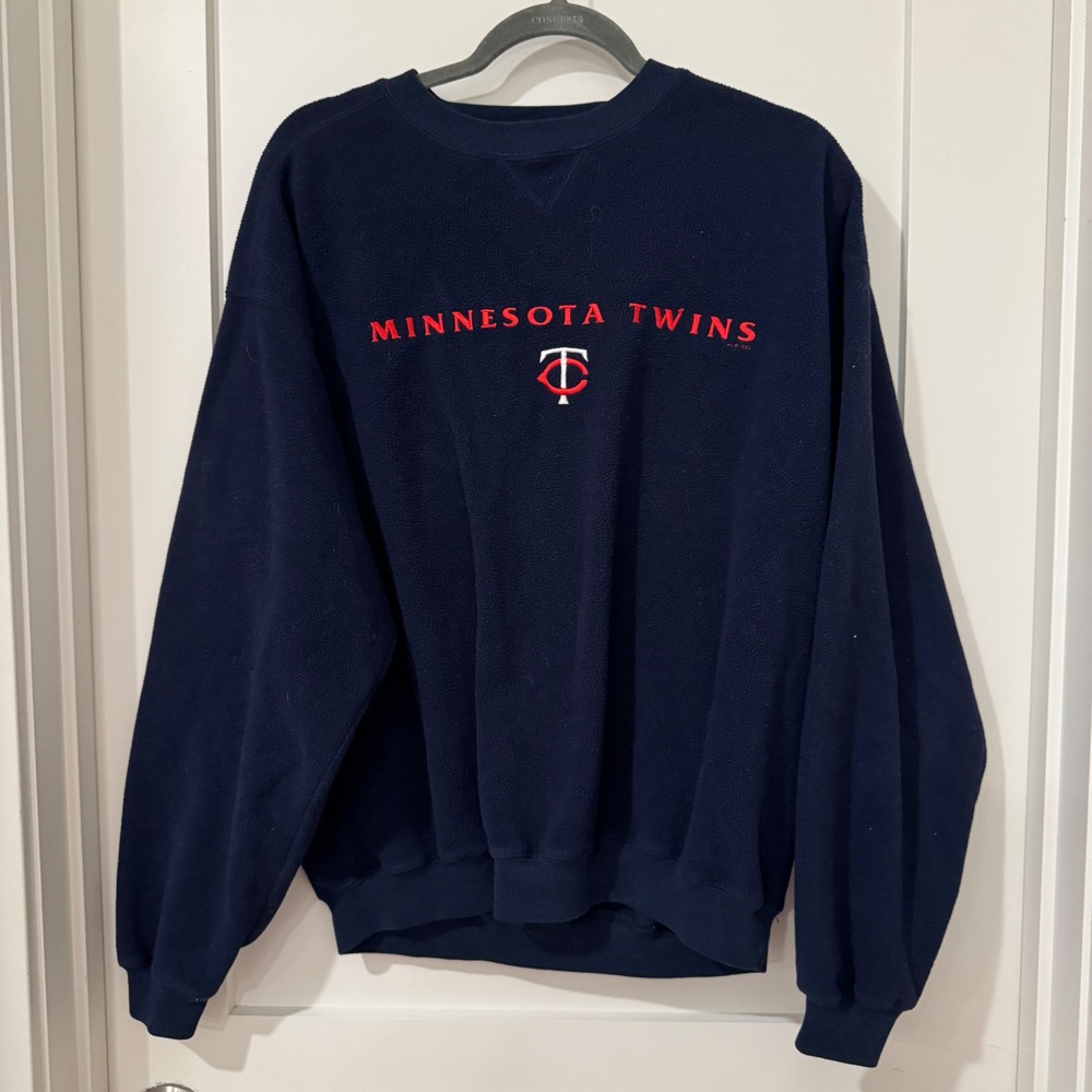 Gear For Sports Minnesota Twins Fleece Sweatshirt Navy Blue Mens Medium MLB